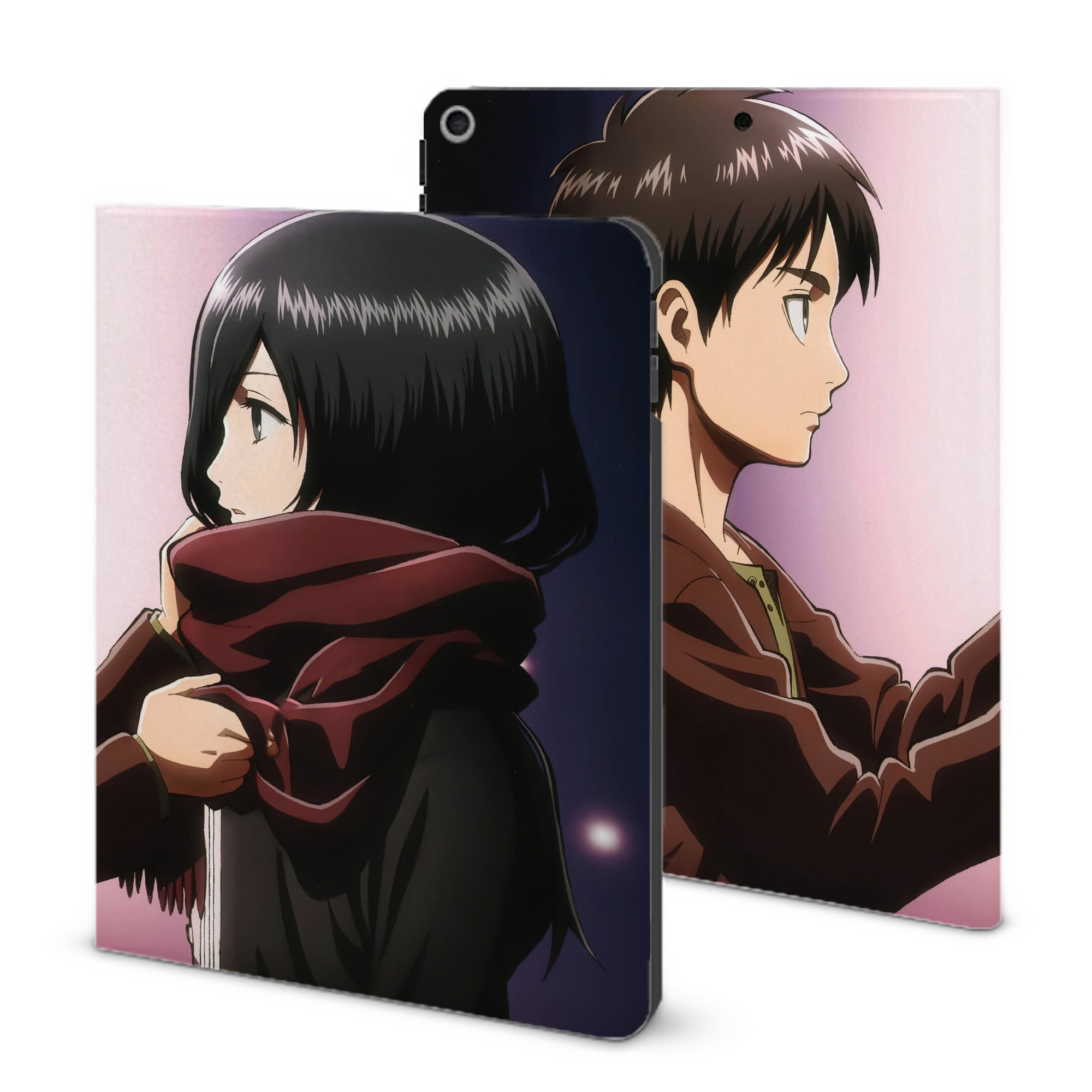 （画像用） 進撃の巨人 Attack on Titan IPad ケース ブック型 PUレザー TPU 耐衝撃 軽量 薄型 ペン収納なし 全面保護 IPad 各モデル対応